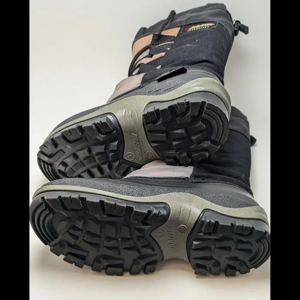 Unisex Baffin Technology Black Nylon/Rubber Canada Winter Boots Size 7M‎ 9W